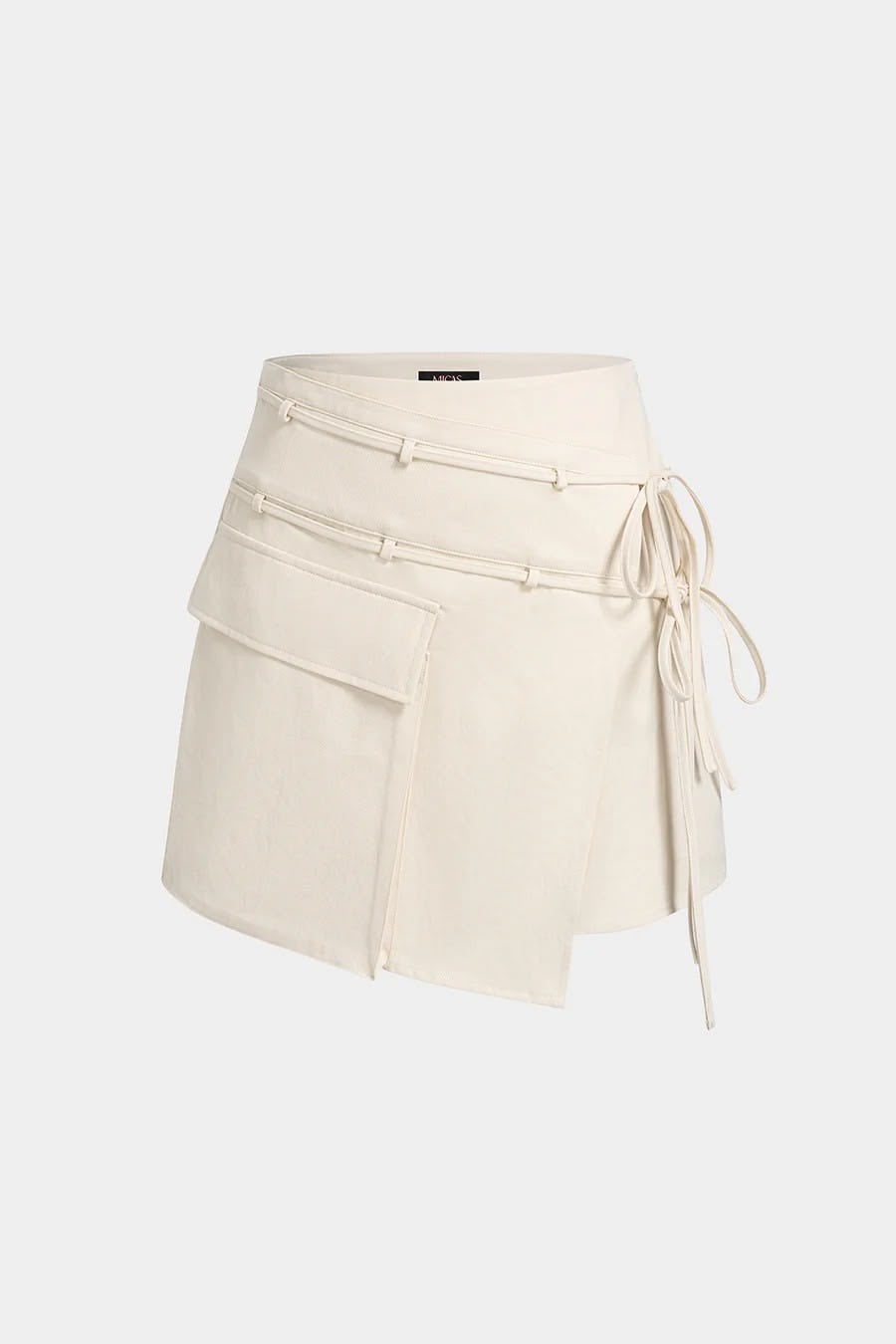 Biege wrap skirt