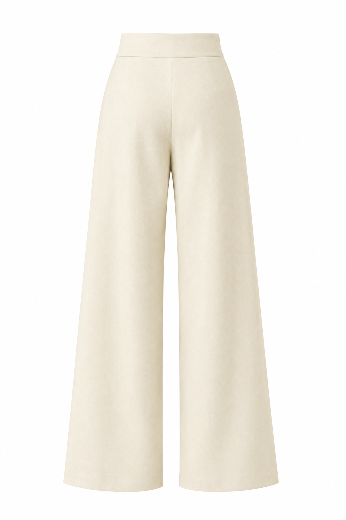 Wide-Leg Wrap Trousers – Ivory