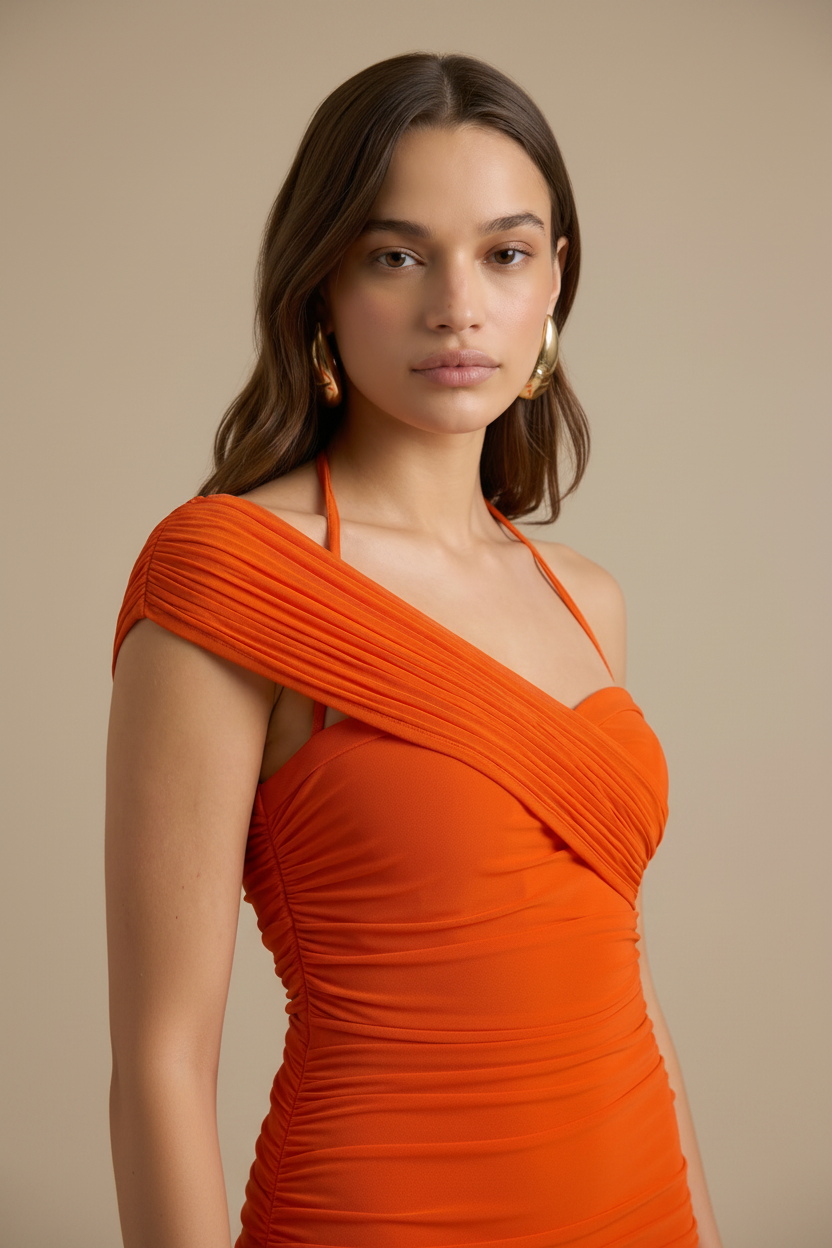 Amara Ruched Mini Dress