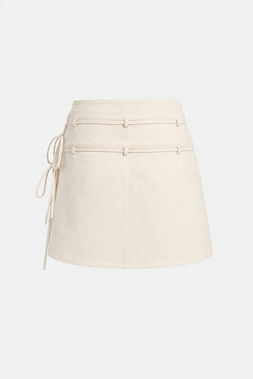 Biege wrap skirt