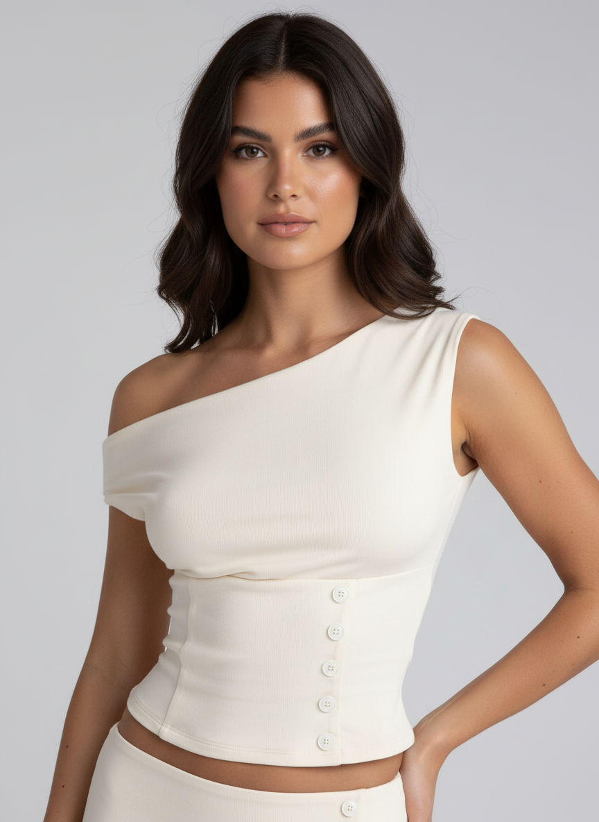 White Off Shoulder Top