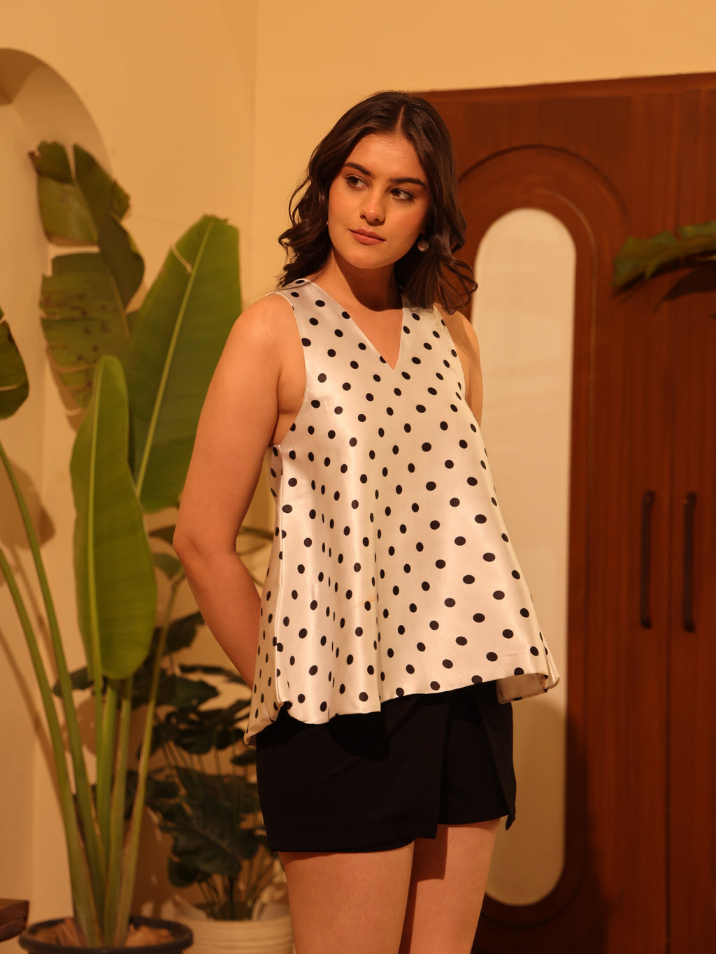 Zoe polka dot top