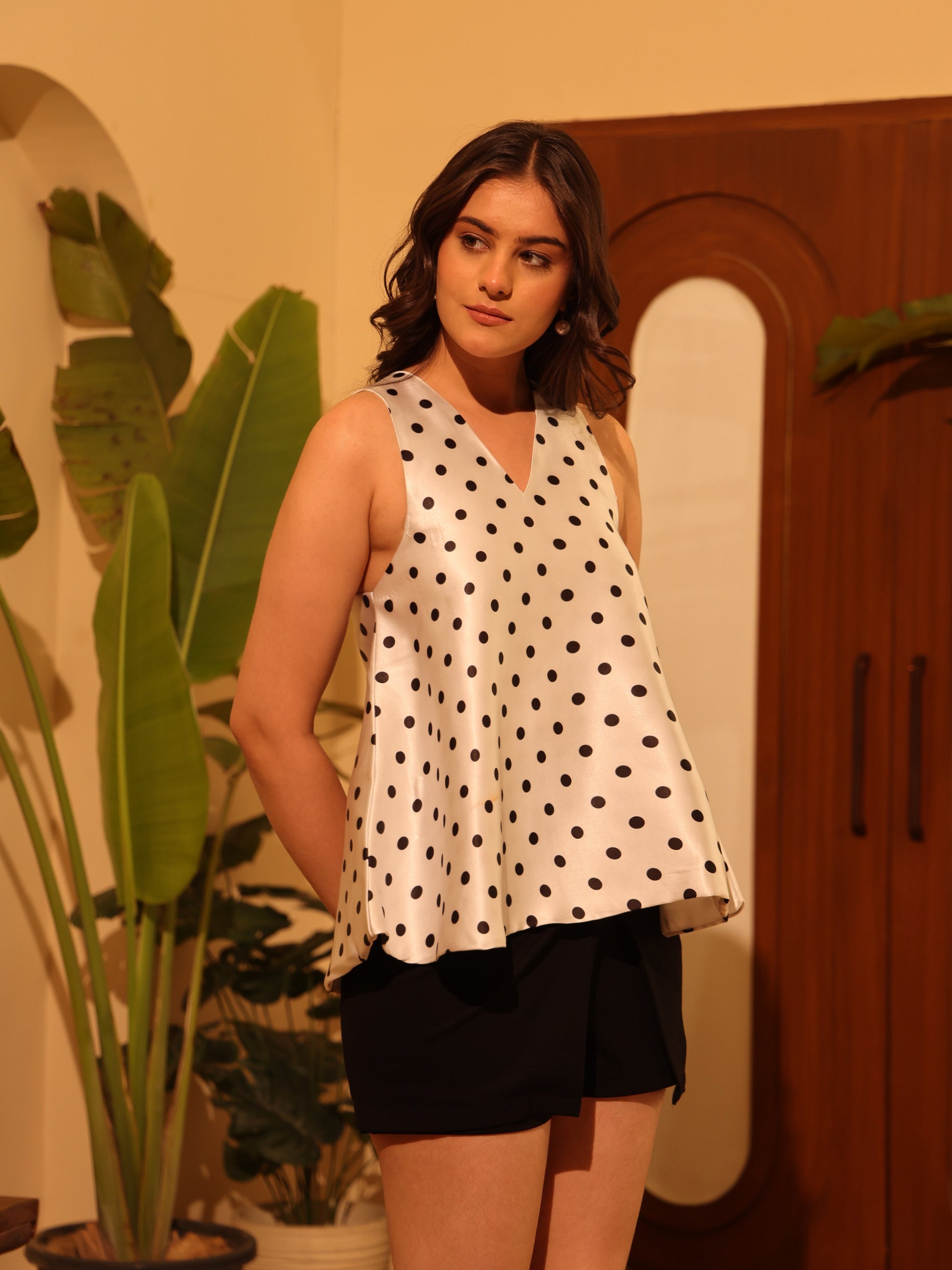 Zoe polka dot top