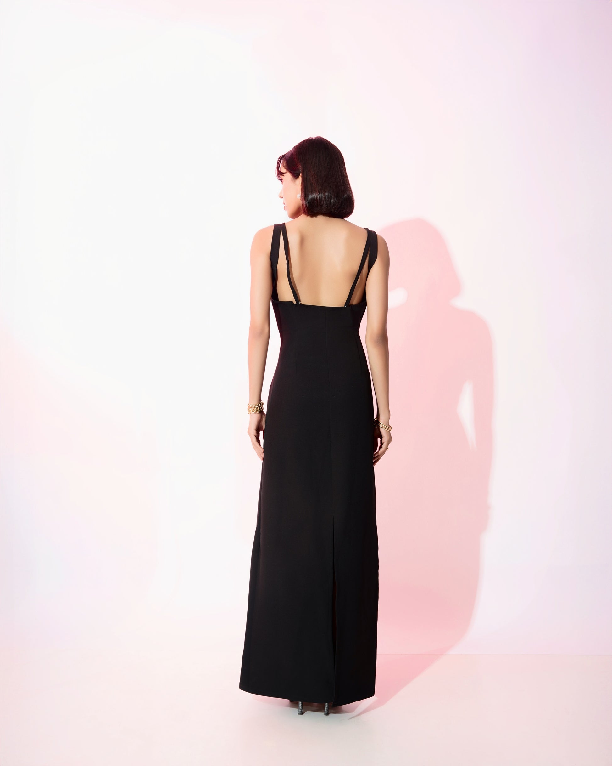 Sera Luxe Black Dress
