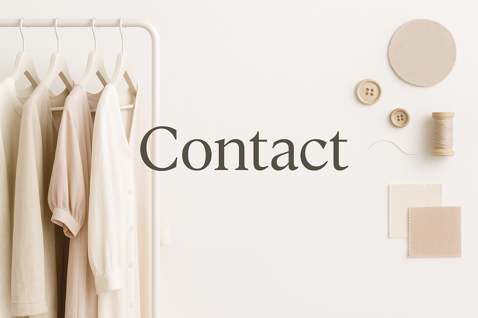 image which will be suitable for contact page for clothing brand